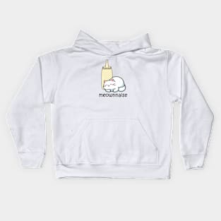 mayonnaise cat, meownnaise Kids Hoodie